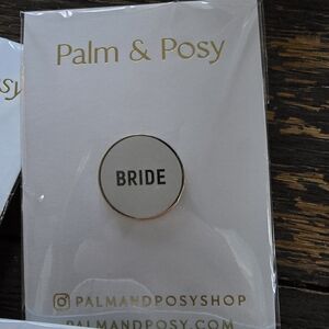 Bride enamel lapel pin